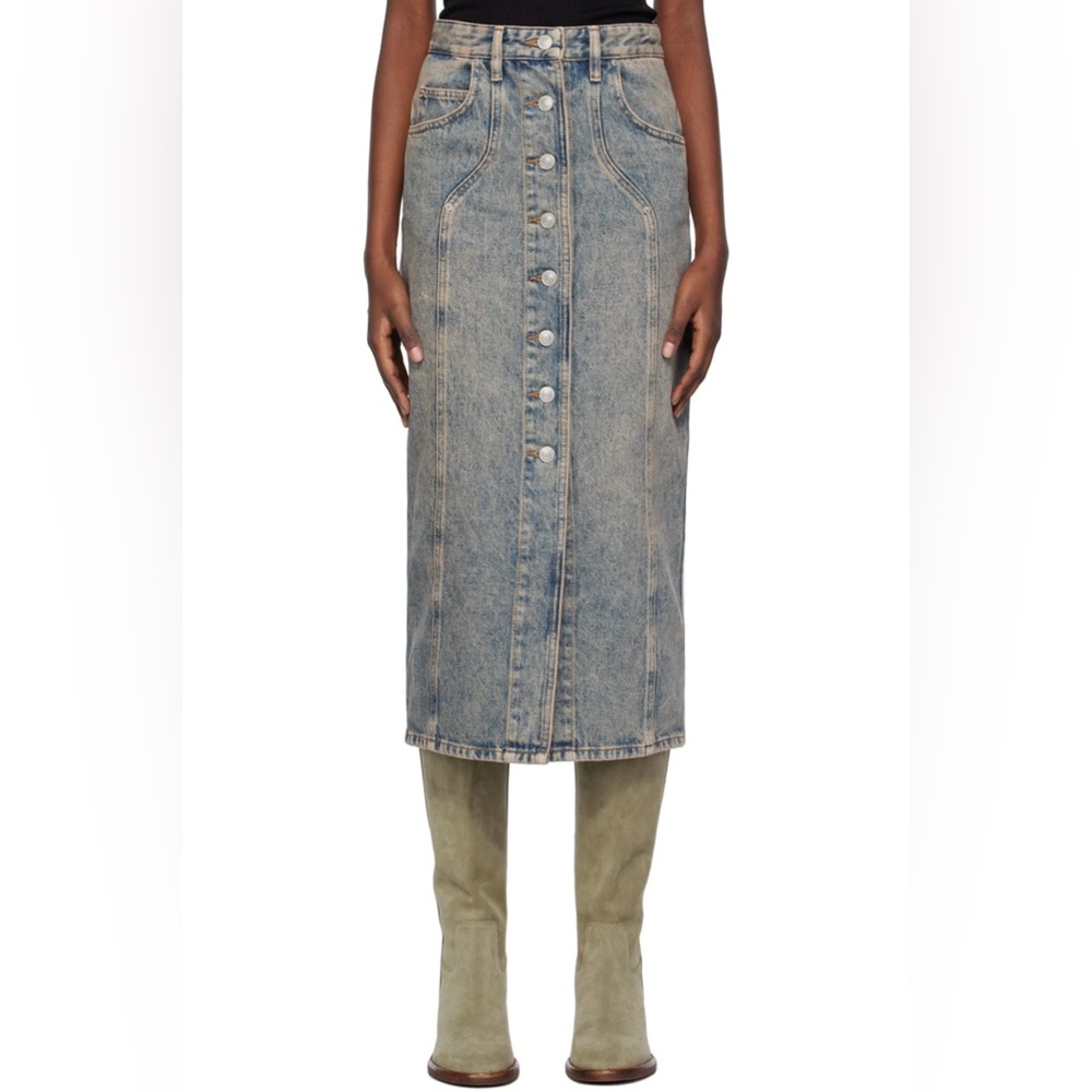 New Isabel Marant Etoile / Vandy Denim Skirt sz8